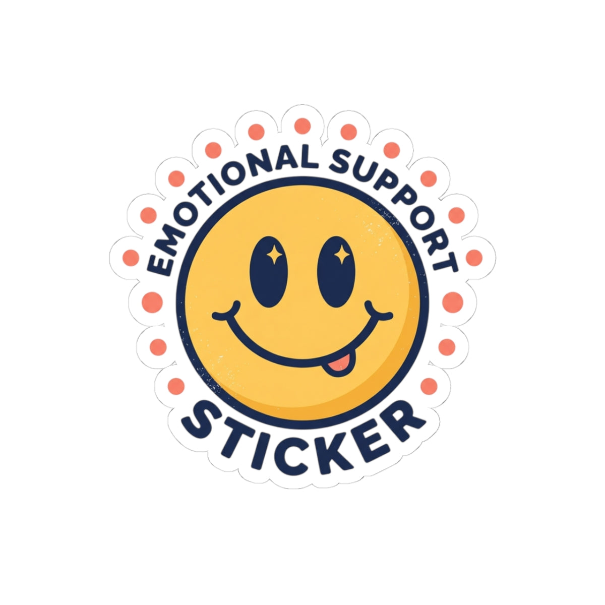 Emotional support sticker