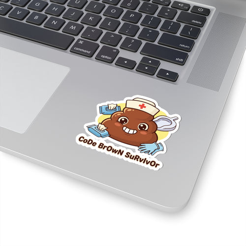 Code Brown Survivor Sticker | Kiss-Cut Vinyl Sticker